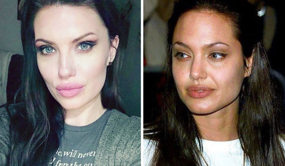 #12 Look-Alike And Angelina Jolie.